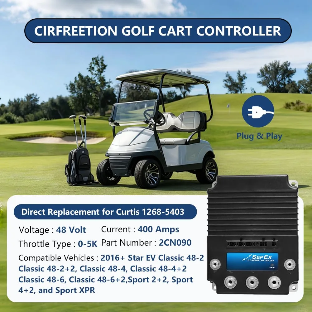 CIRFREETION 48V 400A Controller for Star EV Golf Carts image 2