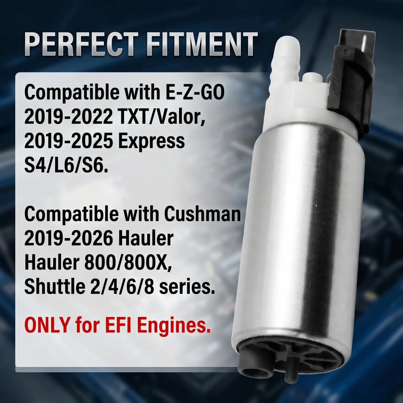 UQTDZ Fuel Pump Assembly for E-Z-GO and Cushman EFI Carts image 2