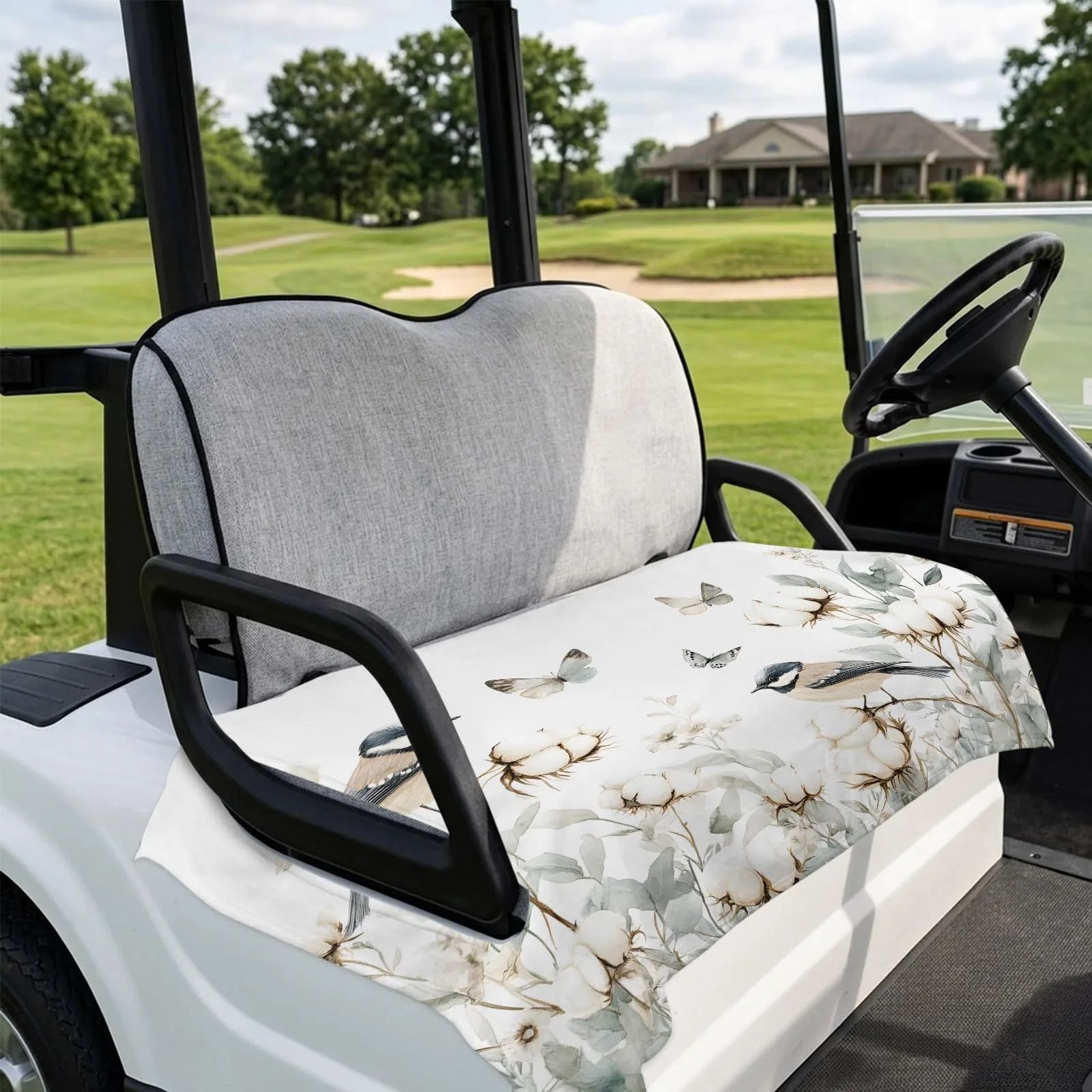 DecorLovee 51 x 31 in Microfiber Golf Cart Seat Cover Towel – Green image 4