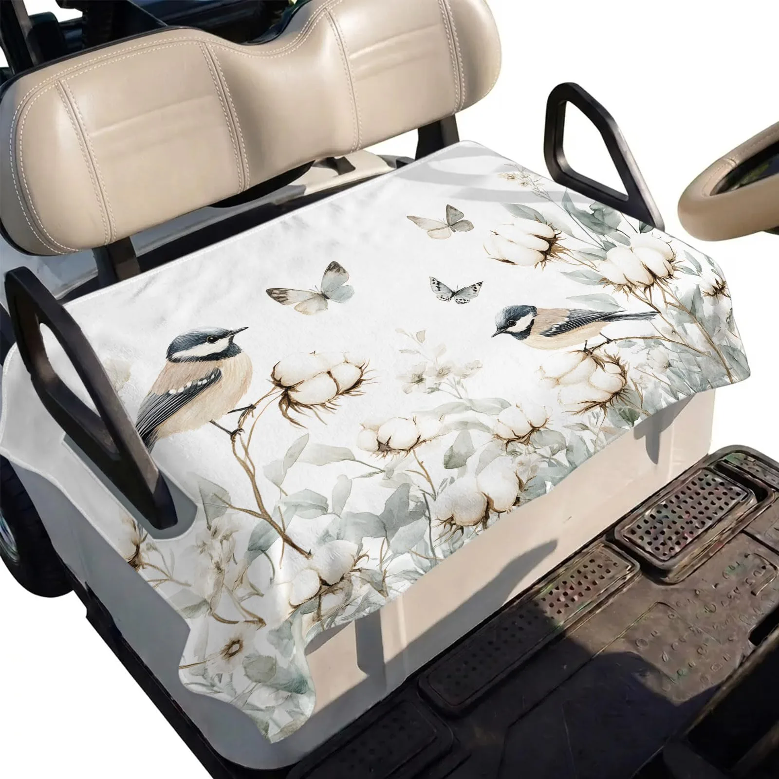 DecorLovee 51 x 31 in Microfiber Golf Cart Seat Cover Towel – Green