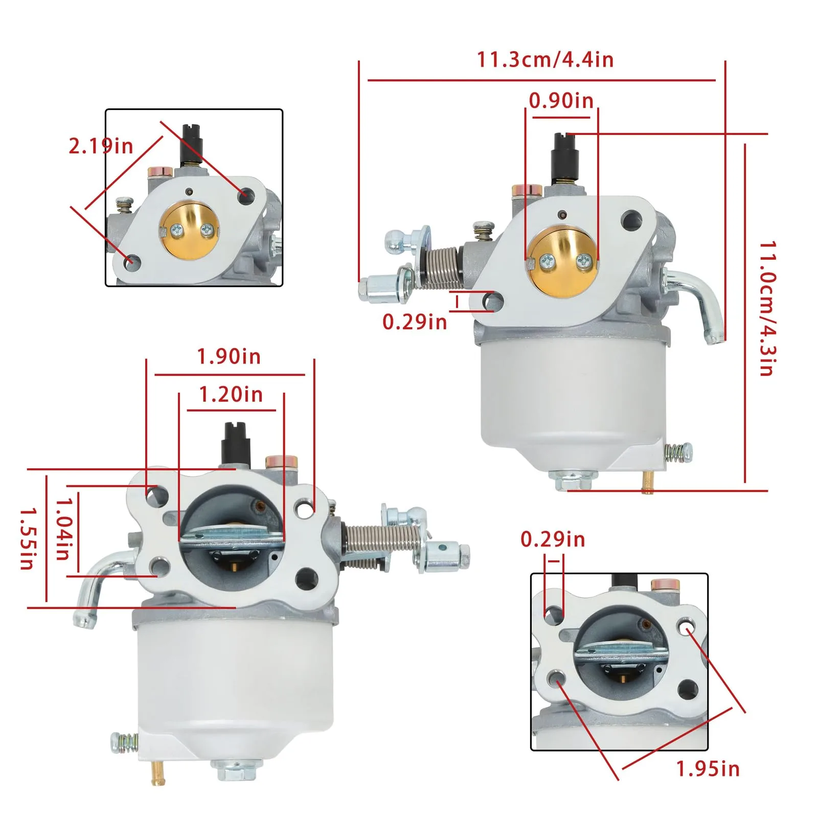 E-Z-GO Workhorse ST350 Carburetor VXBTD5D1259 image 2