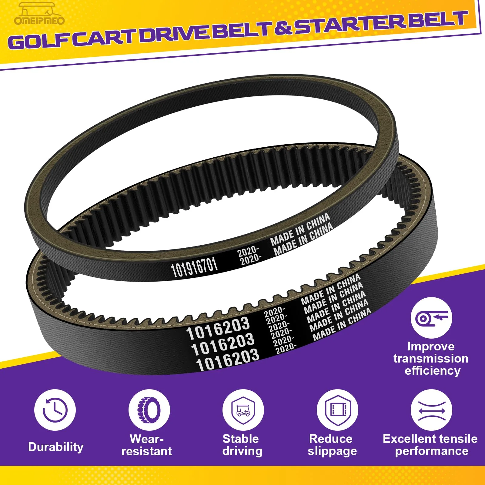 OMEIPMEO Club Car DS/Precedent Gas Belt Kit image 3