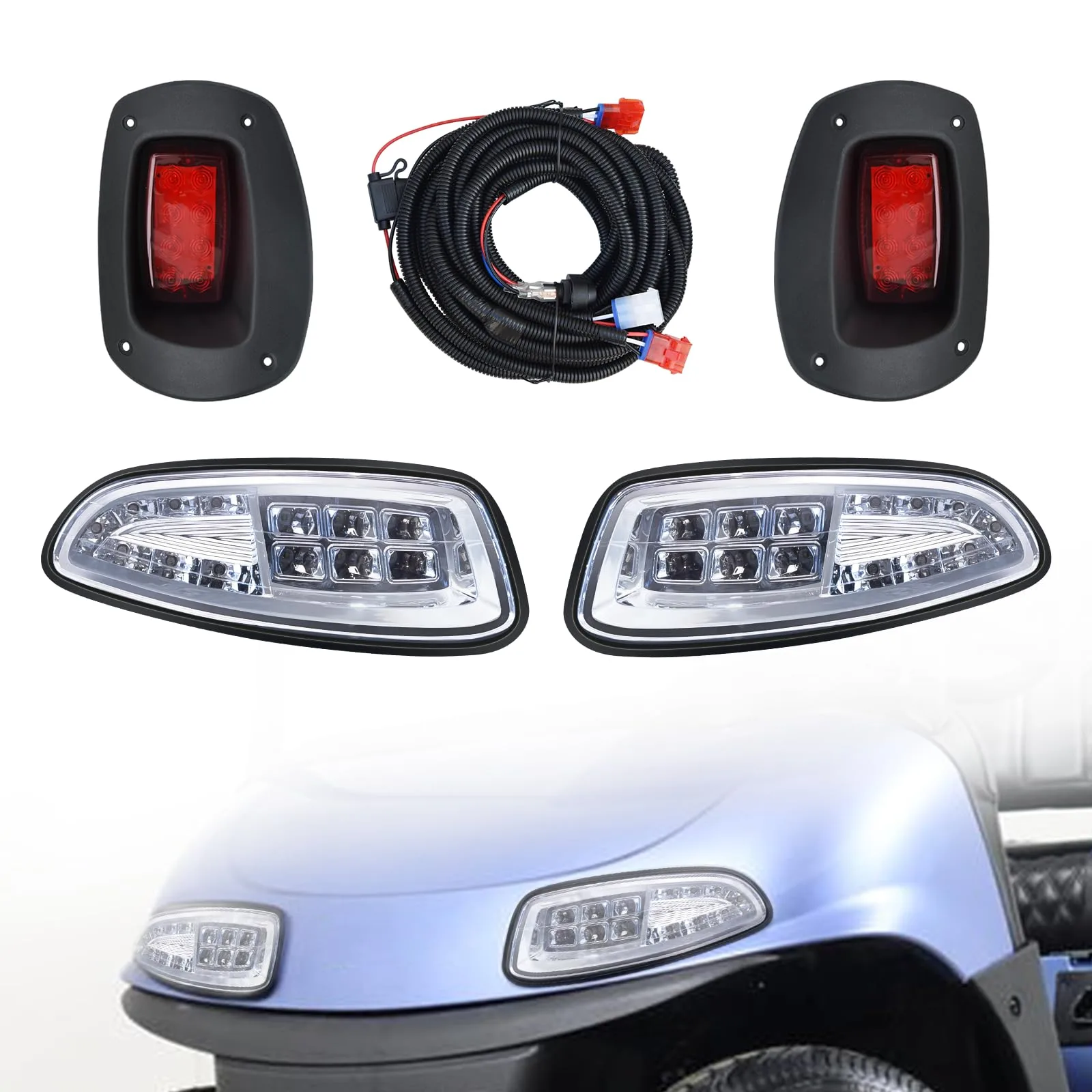 Orle Oko LED Head and Tail Light Kit for E-Z-GO RXV