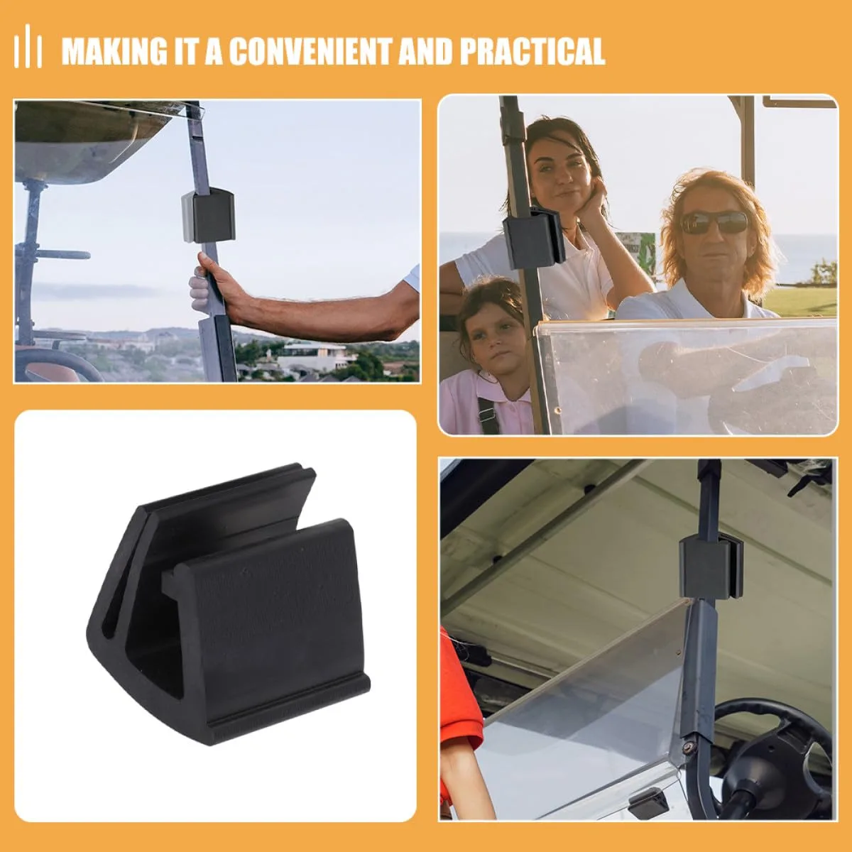 JOINPAYA Golf Cart Windshield Retaining Clip BTJ035I454916P image 3