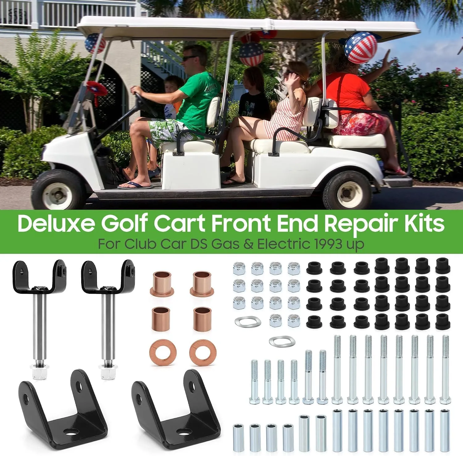 10L0L Club Car DS Front-End Rebuild Kit STE-Y232-C-B12 image 2