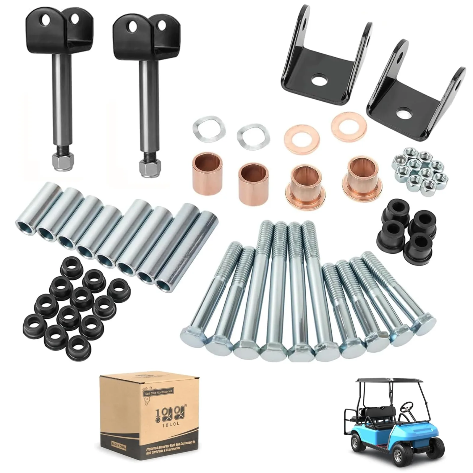 10L0L Club Car DS Front-End Rebuild Kit STE-Y232-C-B12