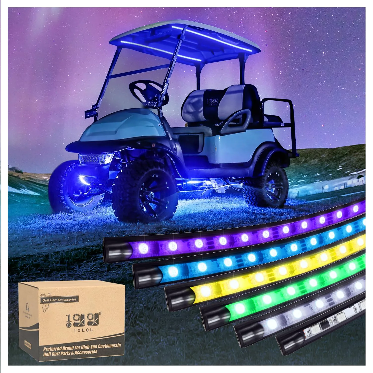 10L0L Golf Cart Underglow LED Light Kit QHCA-F79-L-C
