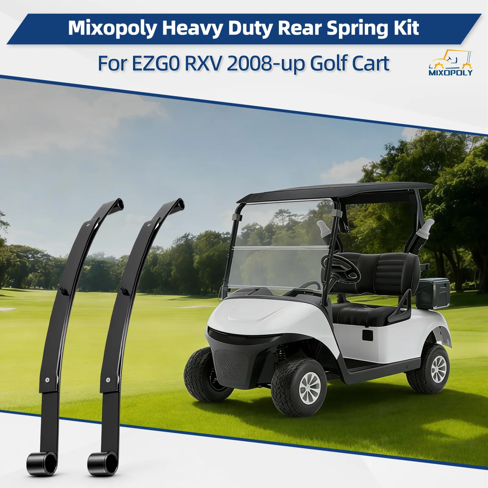 Mixopoly B61626 Rear Spring Kit for E-Z-GO RXV image 3