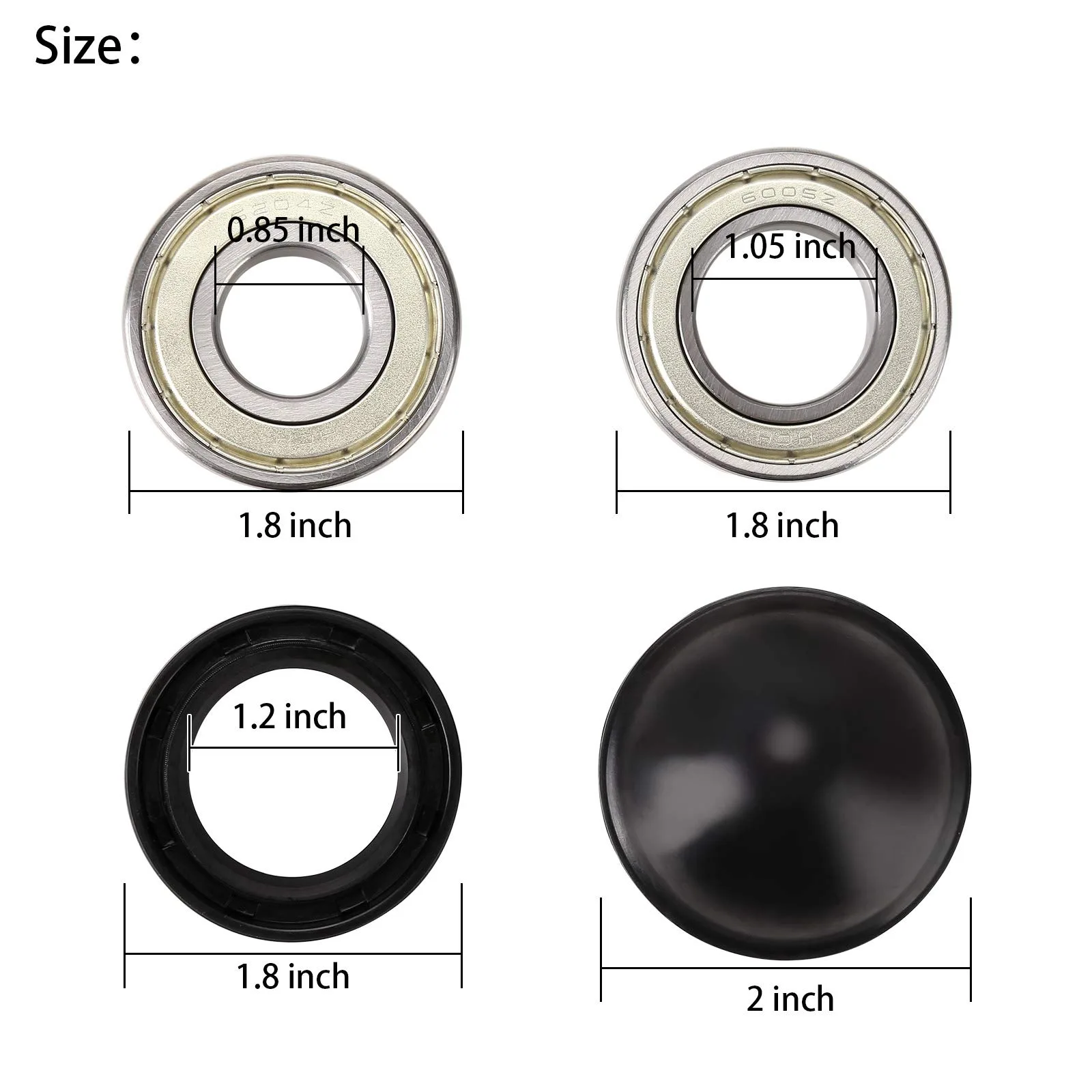 10L0L Front Wheel Bearing Kit for Yamaha G2/G8/G9/G11/G14/G16 - 93306-005Y3 image 3