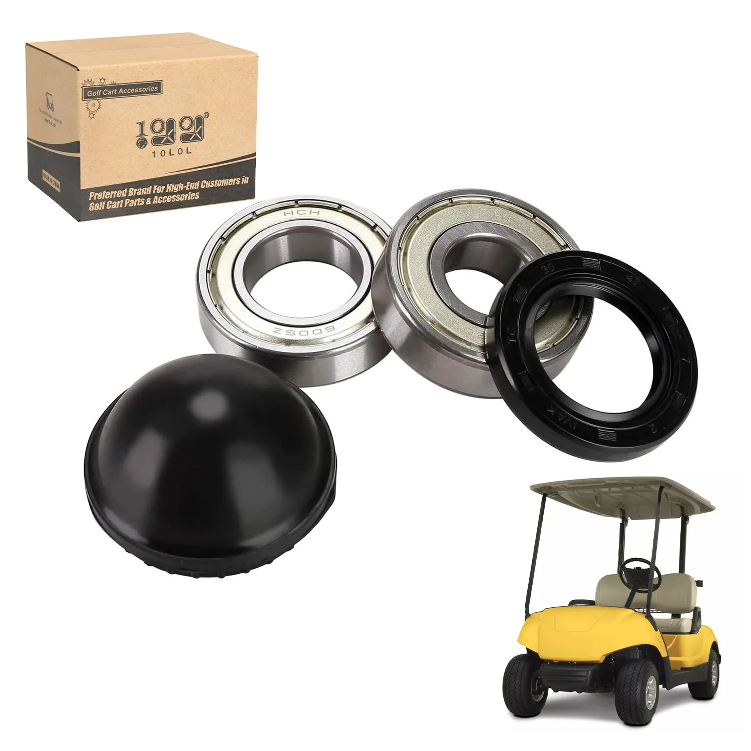 10L0L Front Wheel Bearing Kit for Yamaha G2/G8/G9/G11/G14/G16 - 93306-005Y3