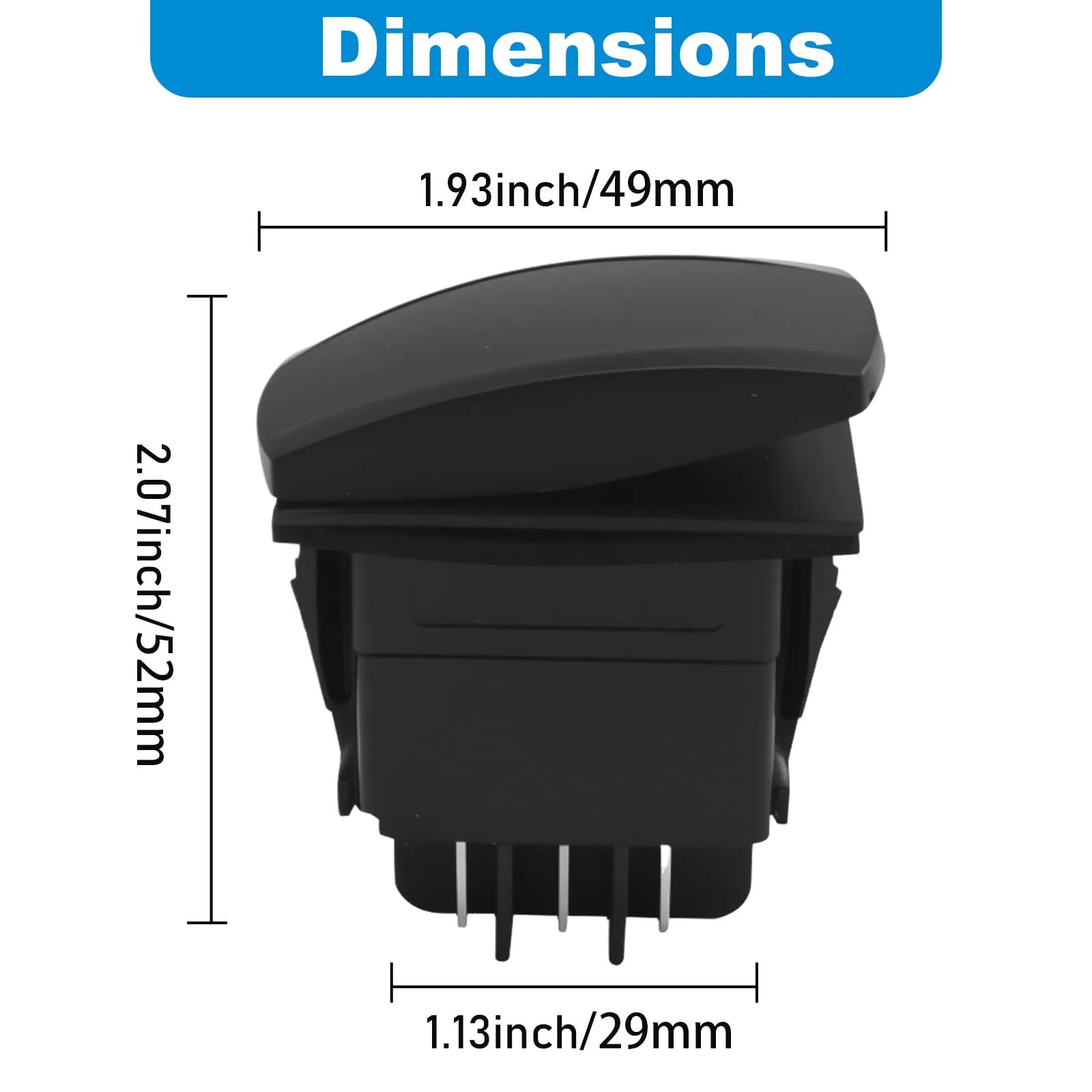 EATAKWARD 48V Forward-Reverse Switch for Club Car Golf Carts image 3