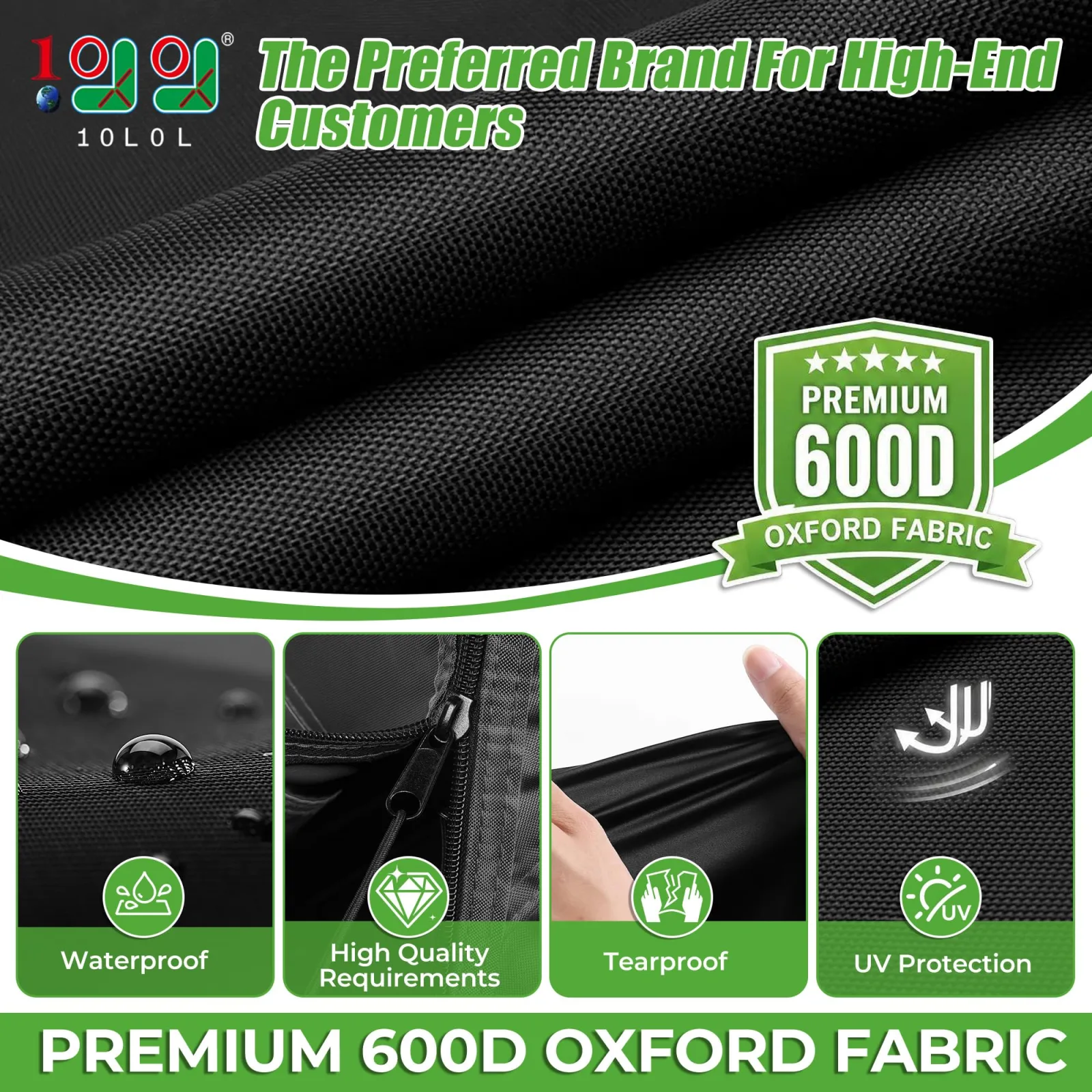 10L0L Enclosure for Club Car DS 4-Passenger 59-Inch Roof image 2