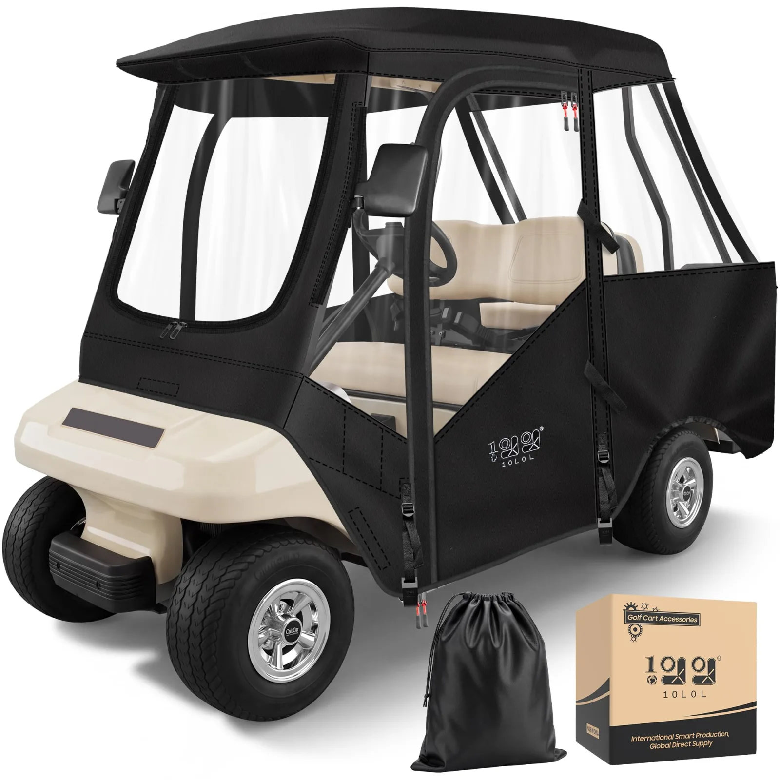 10L0L Enclosure for Club Car DS 4-Passenger 59-Inch Roof