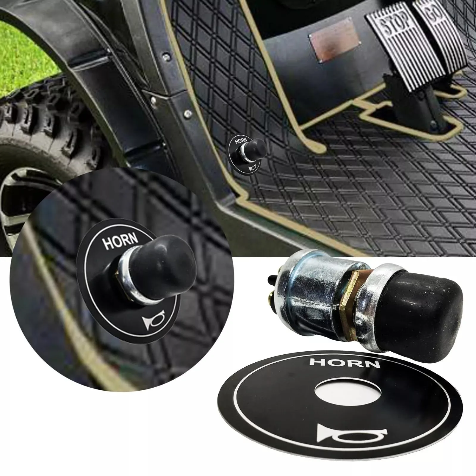 ScaAuto Golf Cart Floor Horn Switch 240520 image 2