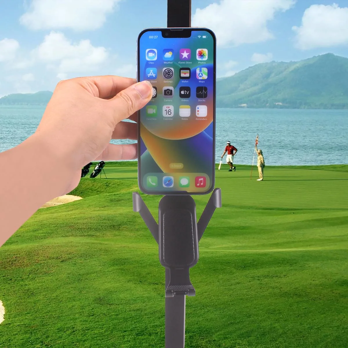 WLOOD Magnetic Golf Cart Phone Holder Mount image 2
