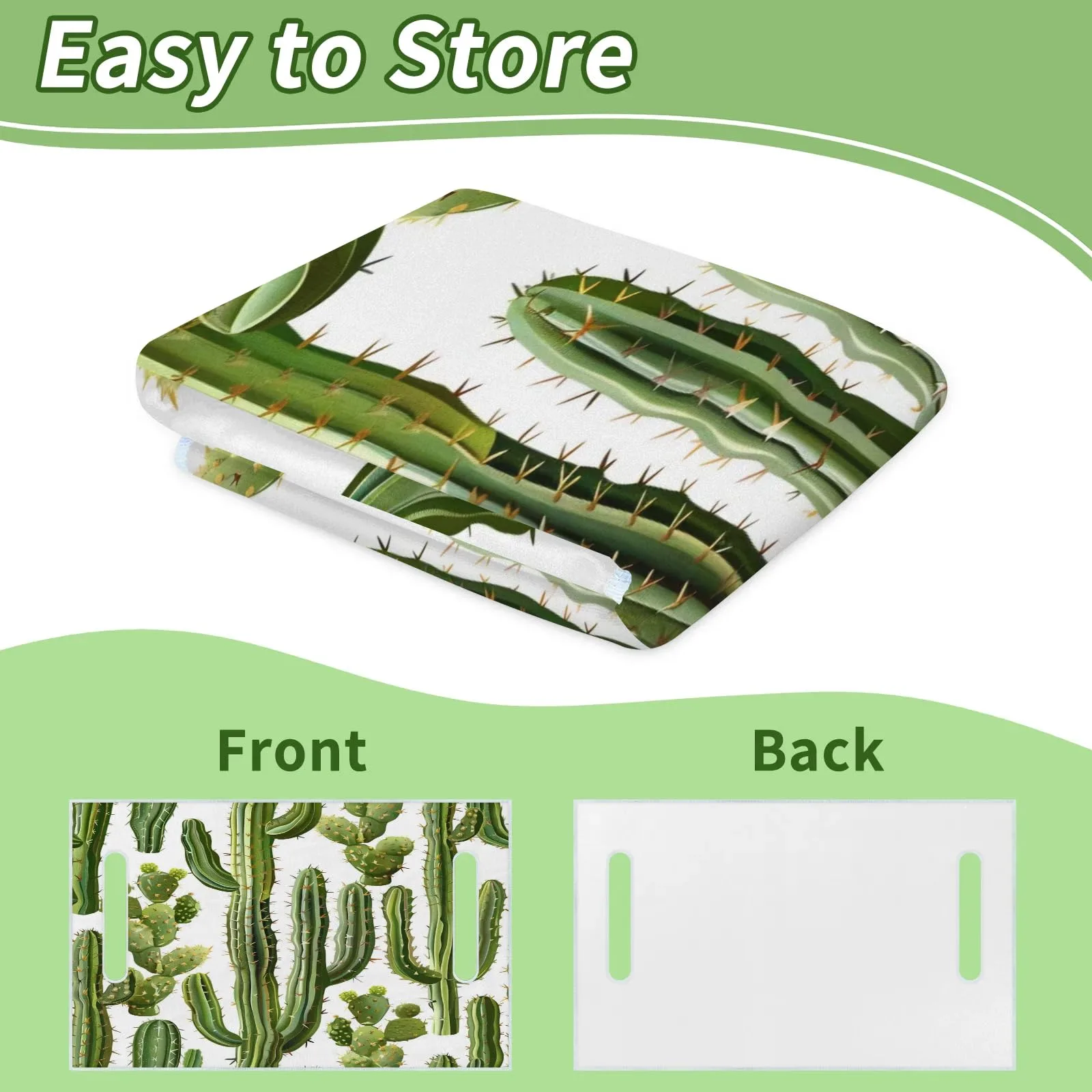 Tiveruda Cactus Golf Cart Seat Cover for Double Seats image 4