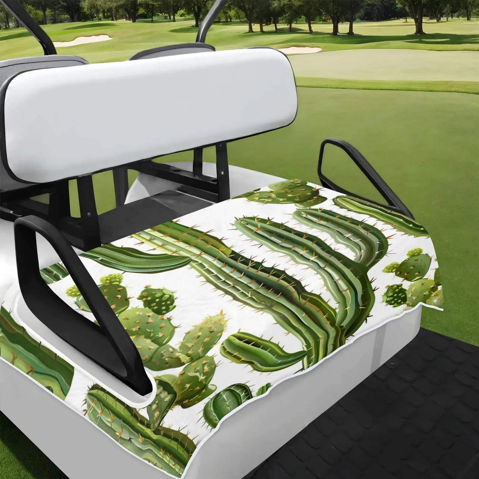 Tiveruda Cactus Golf Cart Seat Cover for Double Seats