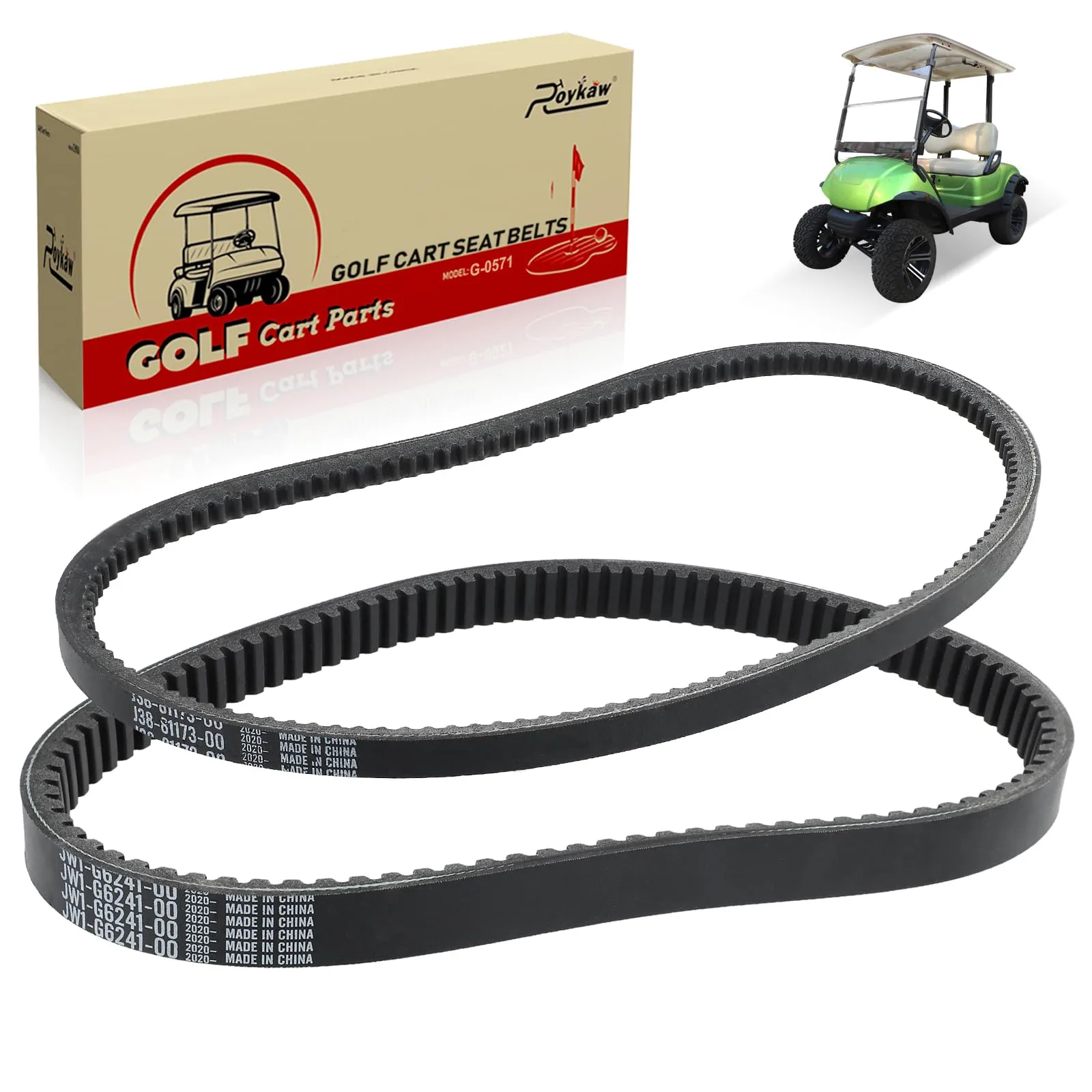 Roykaw Yamaha G29 Drive and Starter Generator Belt Kit