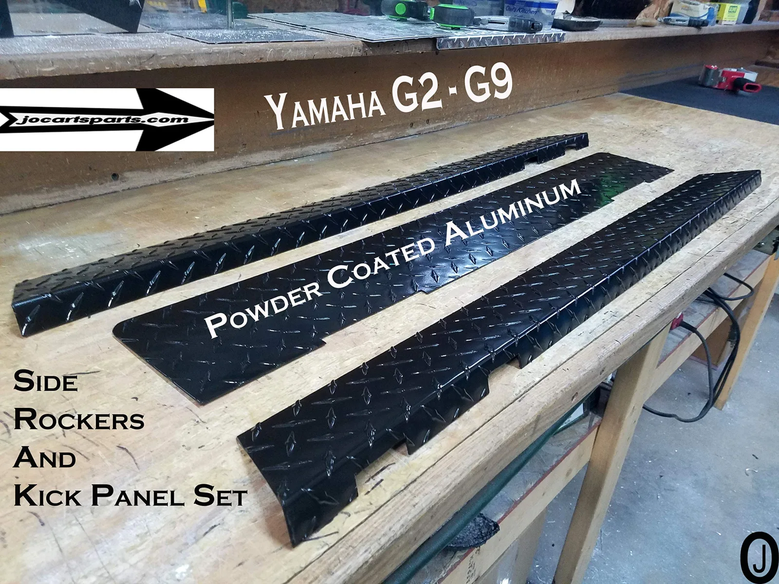 Yamaha G2/G9 Black Side Rocker and Kick Plate Set image 2