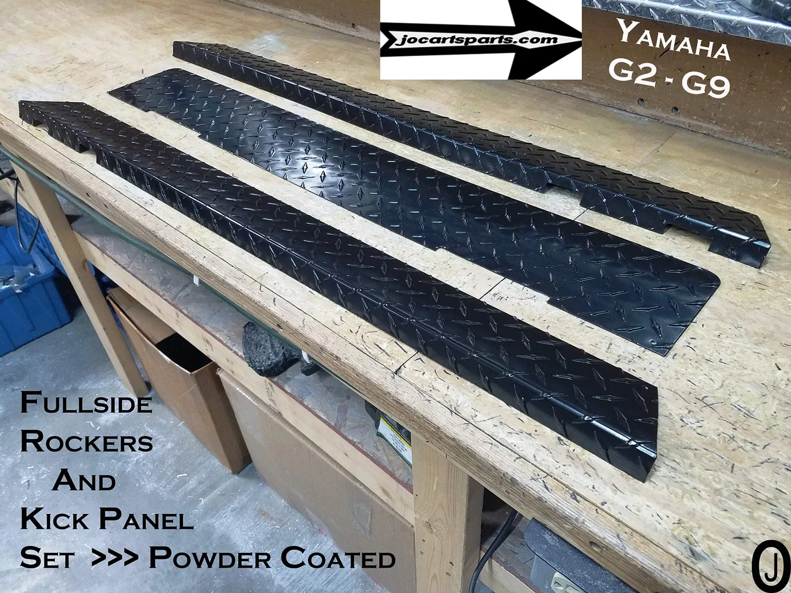 Yamaha G2/G9 Black Side Rocker and Kick Plate Set image 3