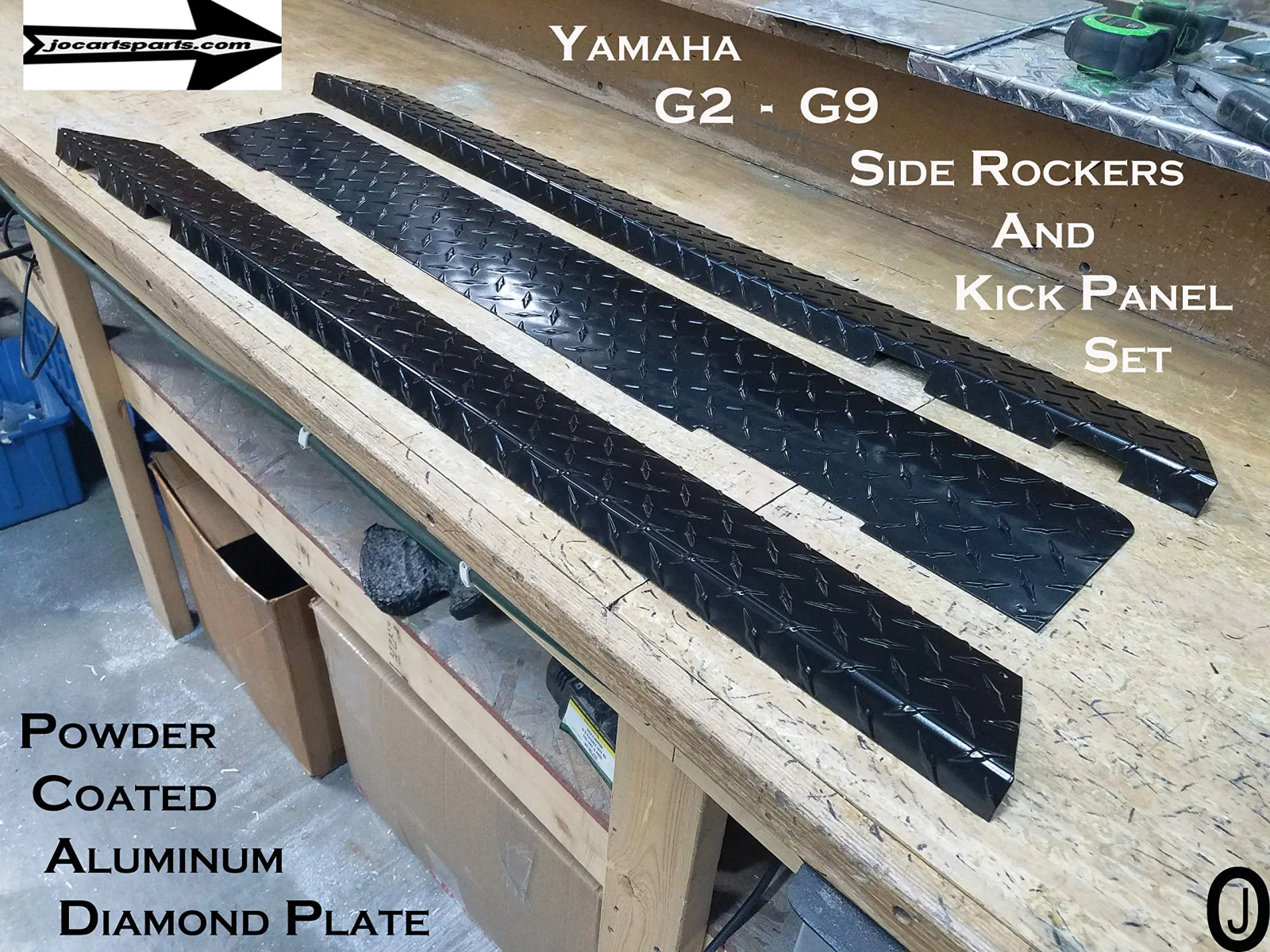 Yamaha G2/G9 Black Side Rocker and Kick Plate Set image 4