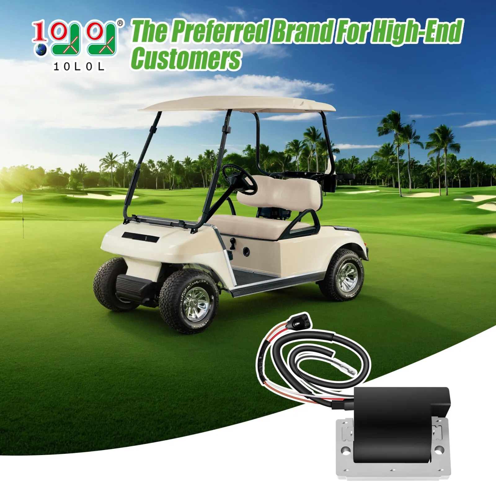 10L0L Ignition Coil for Club Car DS 1984-1989 image 2