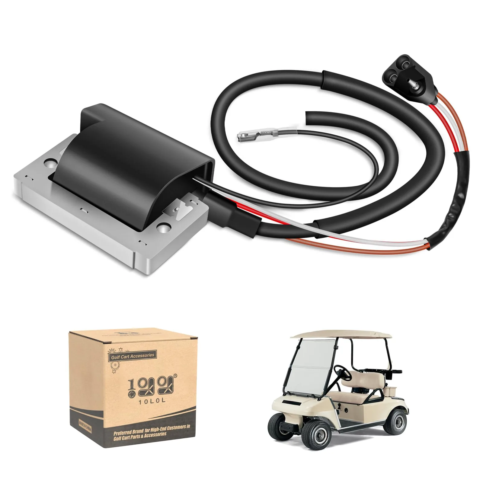 10L0L Ignition Coil for Club Car DS 1984-1989