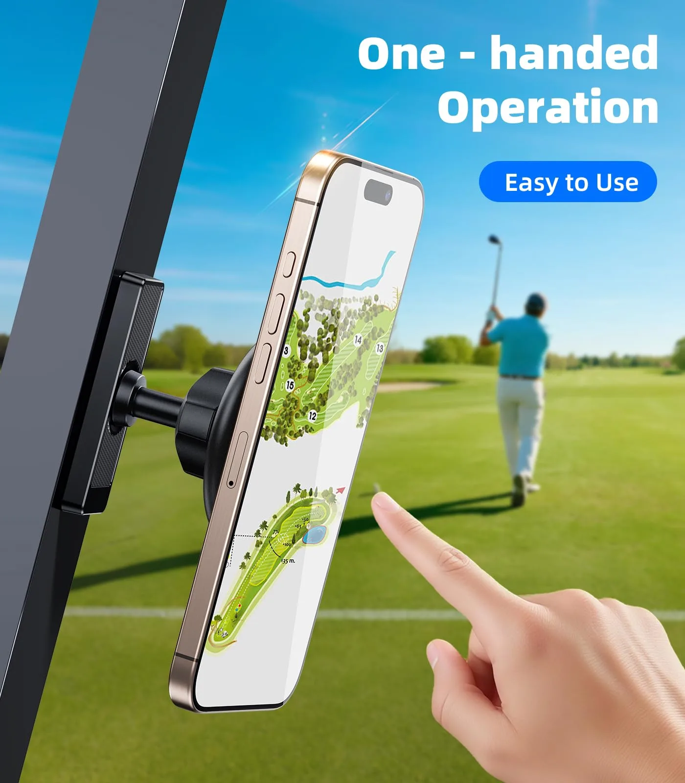 scenein Magnetic MagSafe Phone Holder for Golf Carts — model 31f79b52 image 2