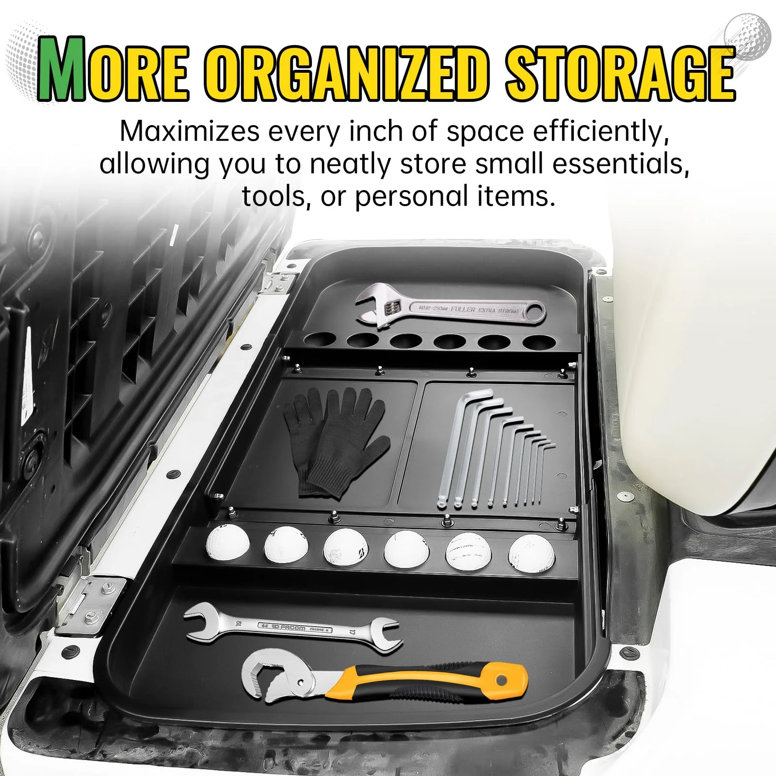 CYOOYC Under-Seat Storage Tray for Yamaha G29 Drive2 image 3