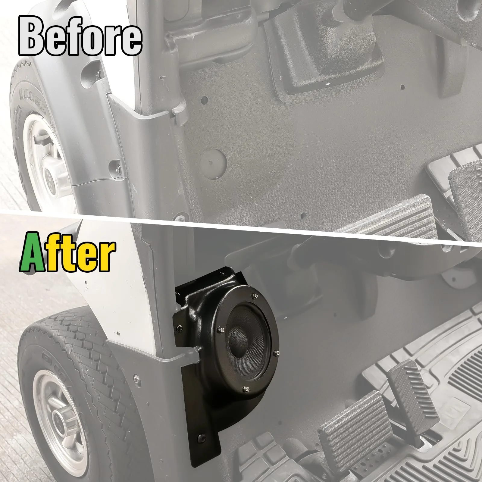 CYOOYC Speaker Pod Brackets for E-Z-GO RXV 2008+ image 2