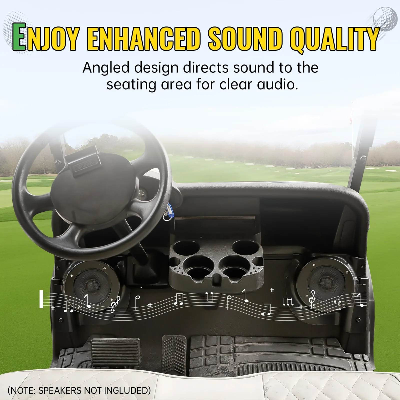 CYOOYC Speaker Pod Brackets for E-Z-GO RXV 2008+ image 3