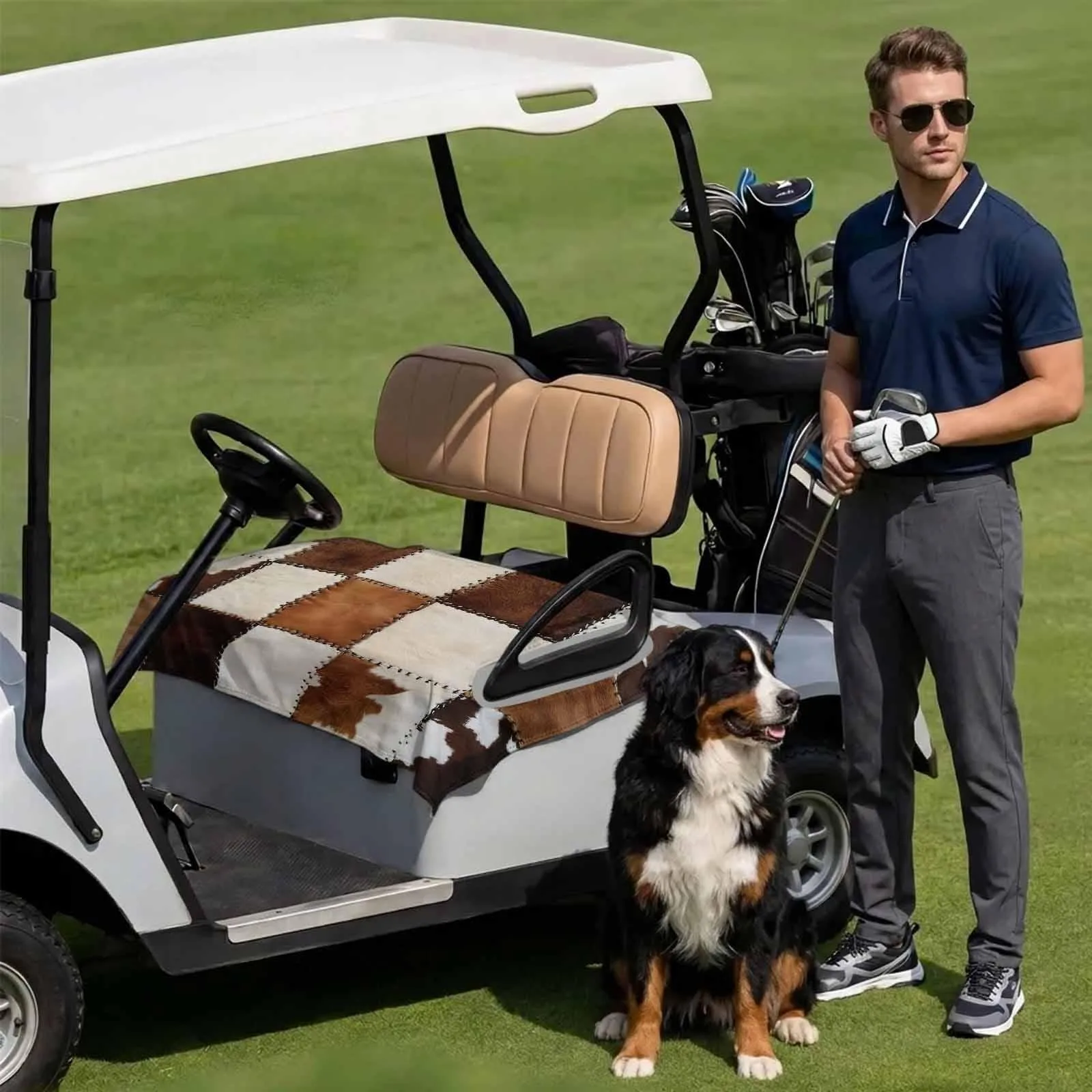 Lanata Golf Cart Seat Cover, 51 x 31-Inch, 2-Seat image 3