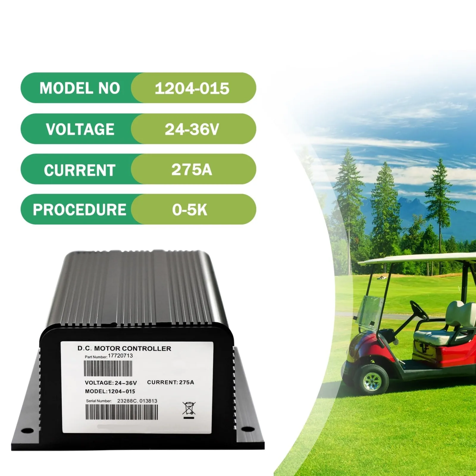 DQDXSF 36V 275A DC Motor Controller 1204-015 (101474901) for DS 1982–1995 image 3