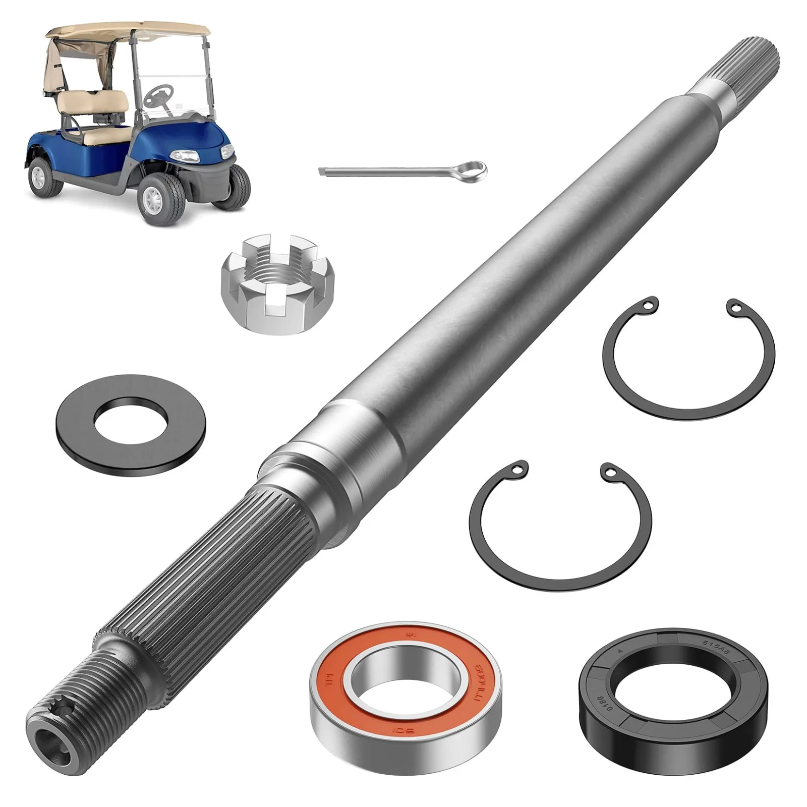 DRIVE UP Rear Spline Axle Shaft for E-Z-GO RXV