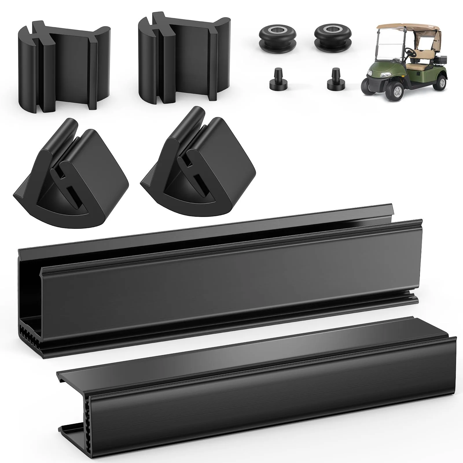 CartClan Windshield Sash Clips Kit for E-Z-GO RXV