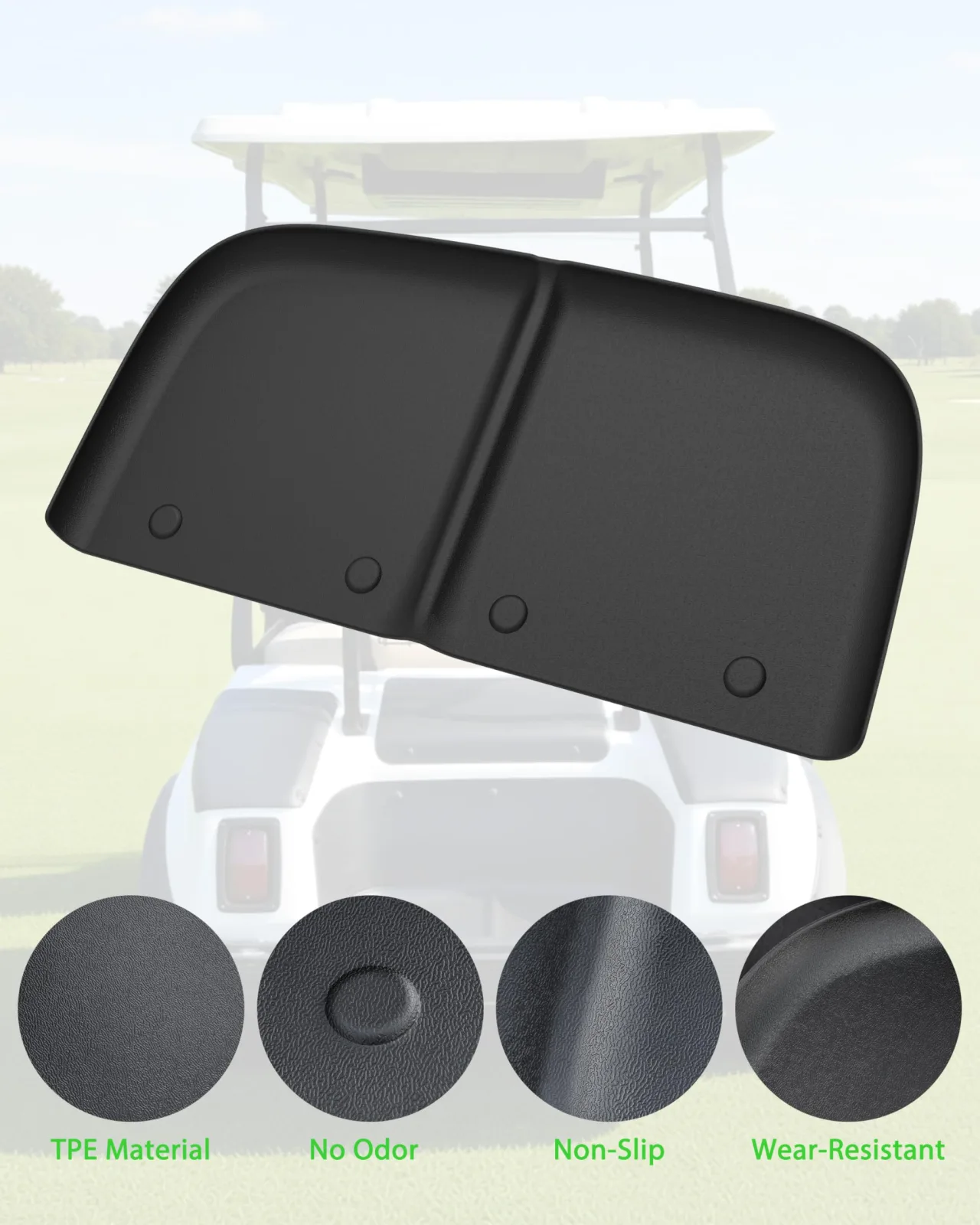 KEWISAUTO Rear Bag Well Mat for Club Car DS 1993+ image 3