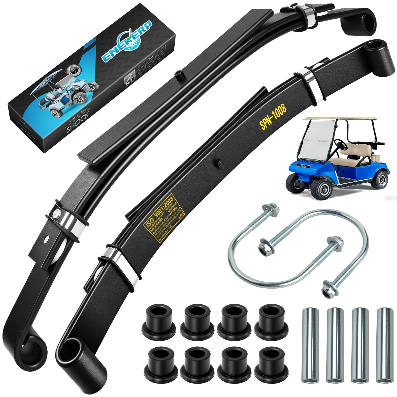 ENEKERP 3-Leaf Rear Spring Kit for Club Car DS