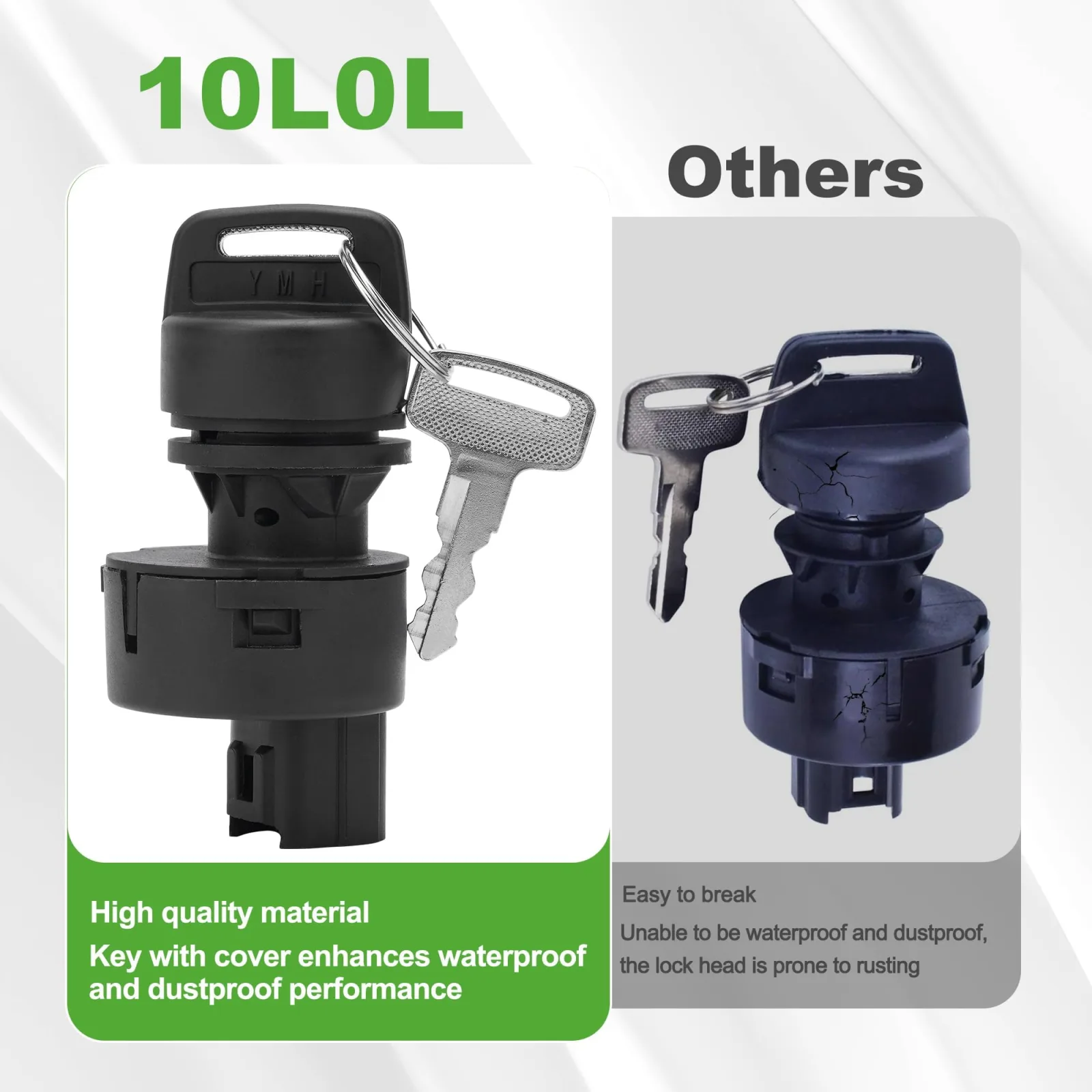 10L0L Ignition Key Switch for Yamaha G22, G29 Drive & Drive2 image 4