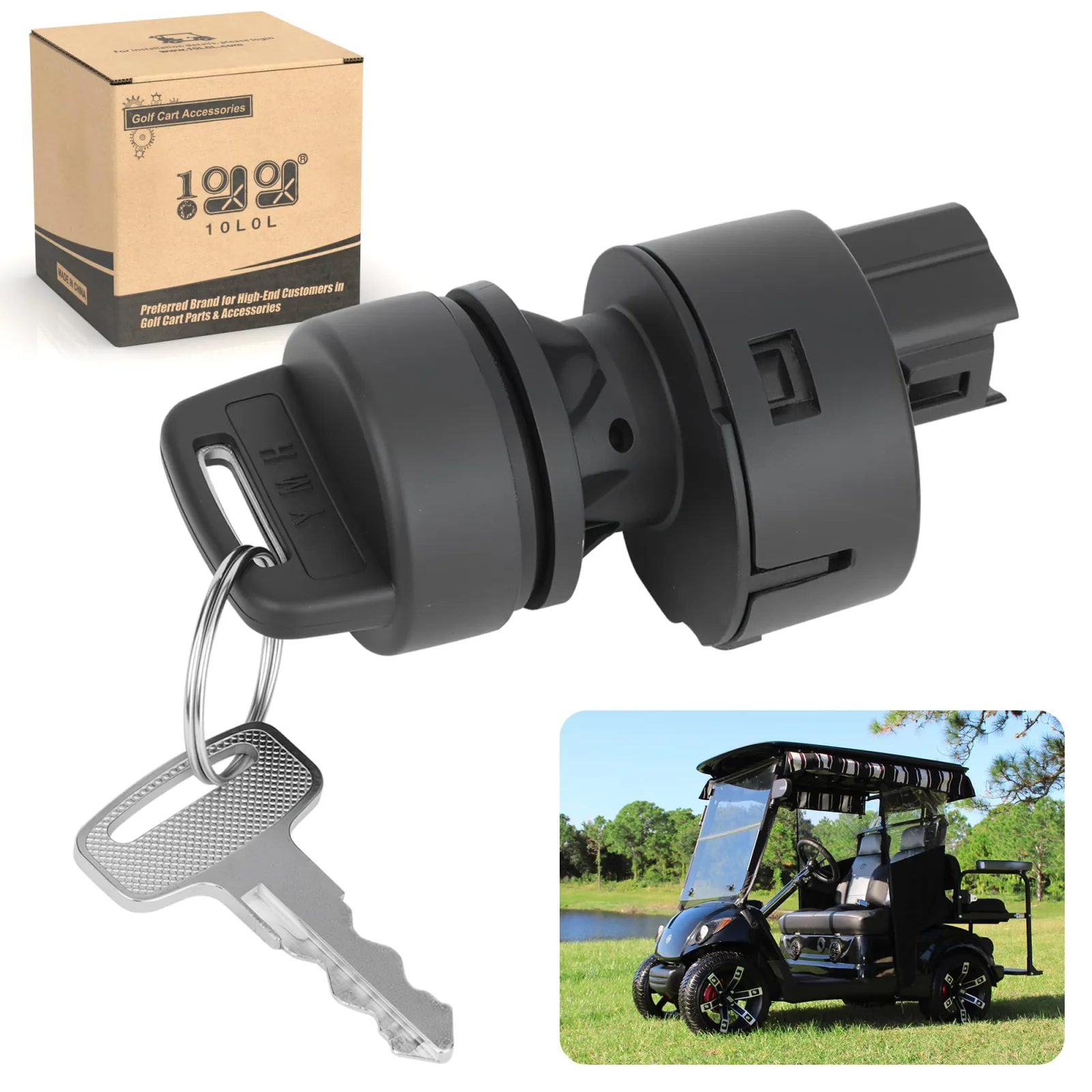 10L0L Ignition Key Switch for Yamaha G22, G29 Drive & Drive2