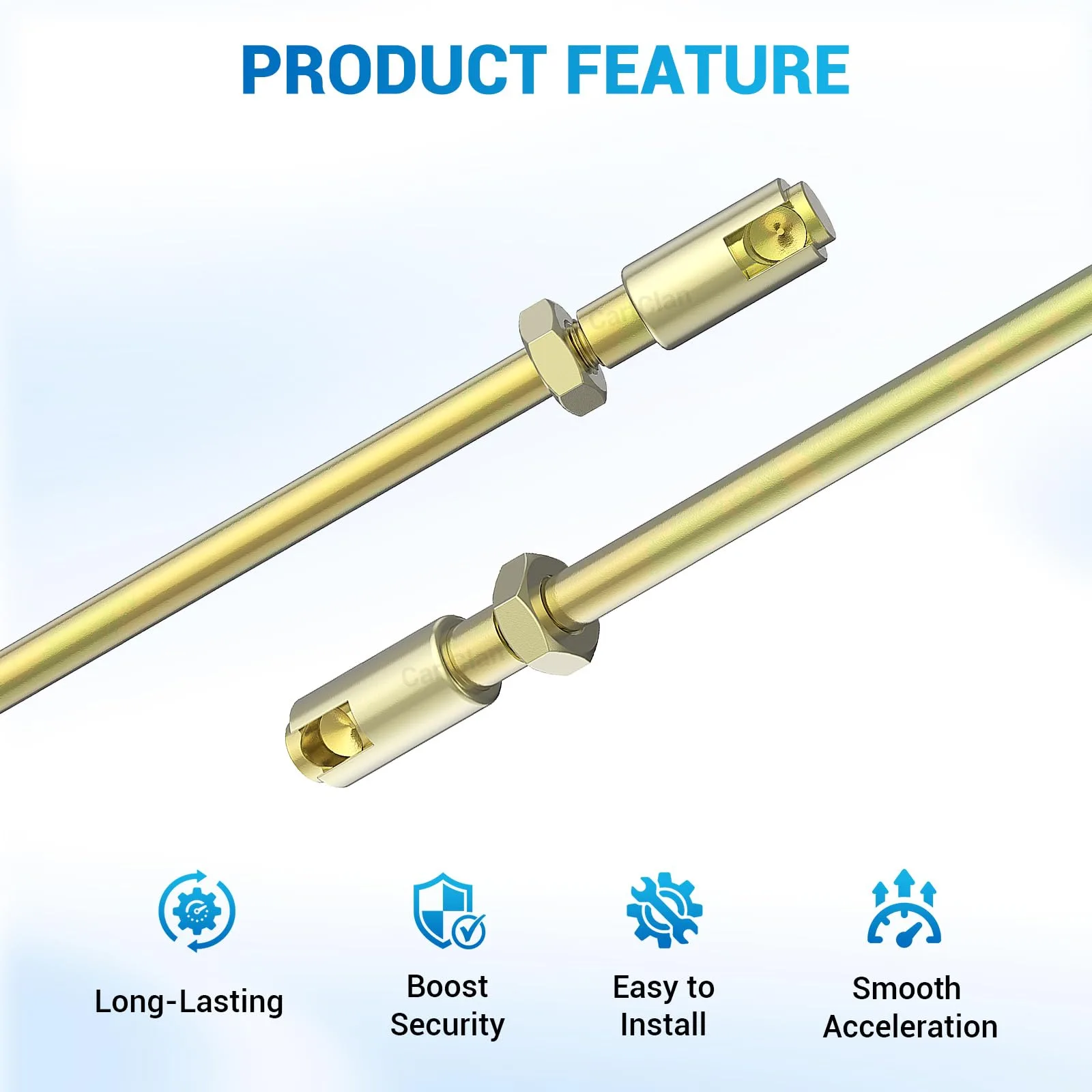CartClan Accelerator Rod Assembly for Club Car DS Gas image 4