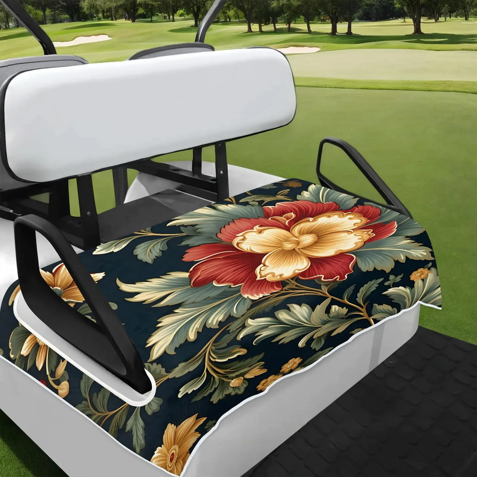 Tiveruda Golf Cart Seat Cover for Double Seats, 51 x 31 in