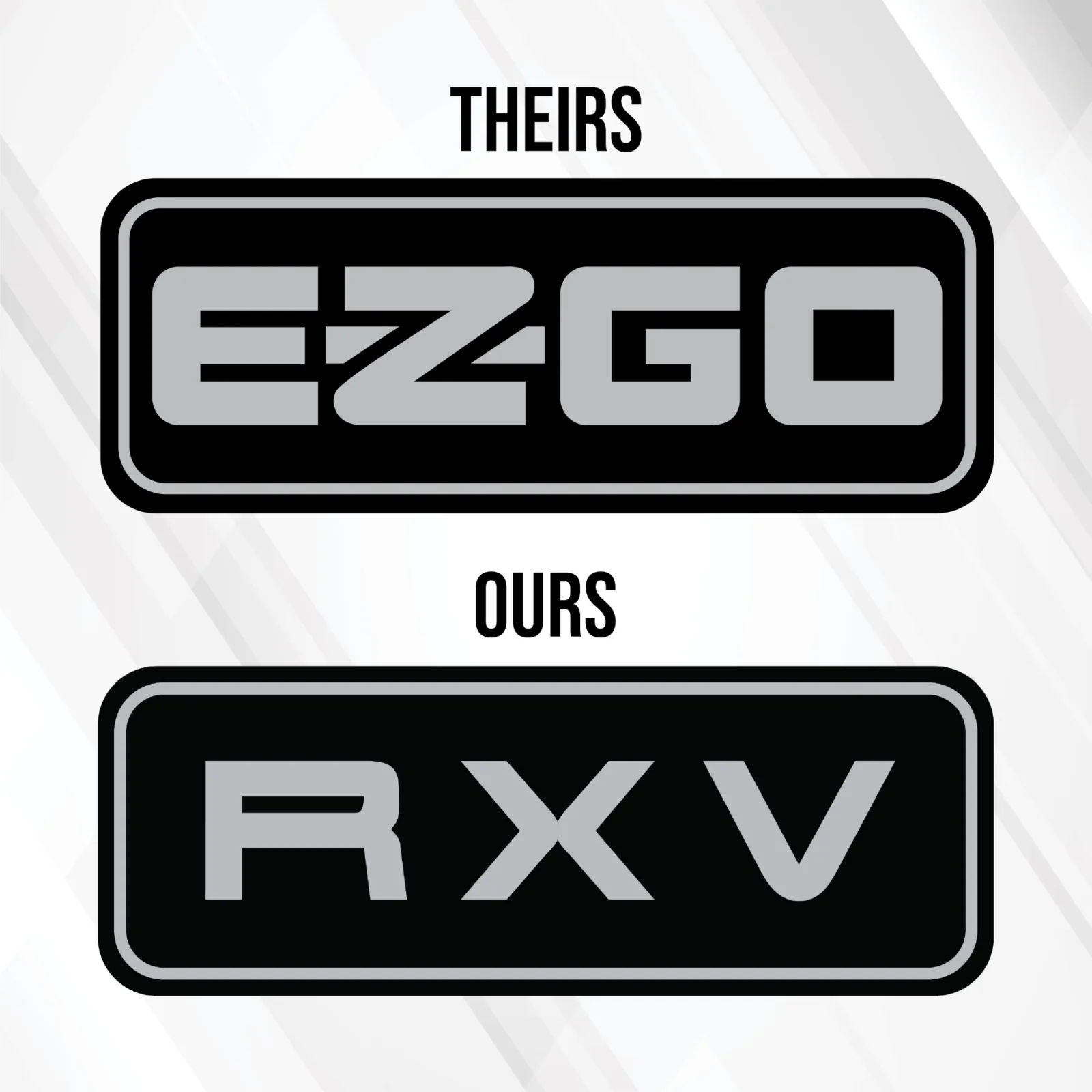 Gimme Golf USA E-Z-GO RXV Front Name Plate image 2