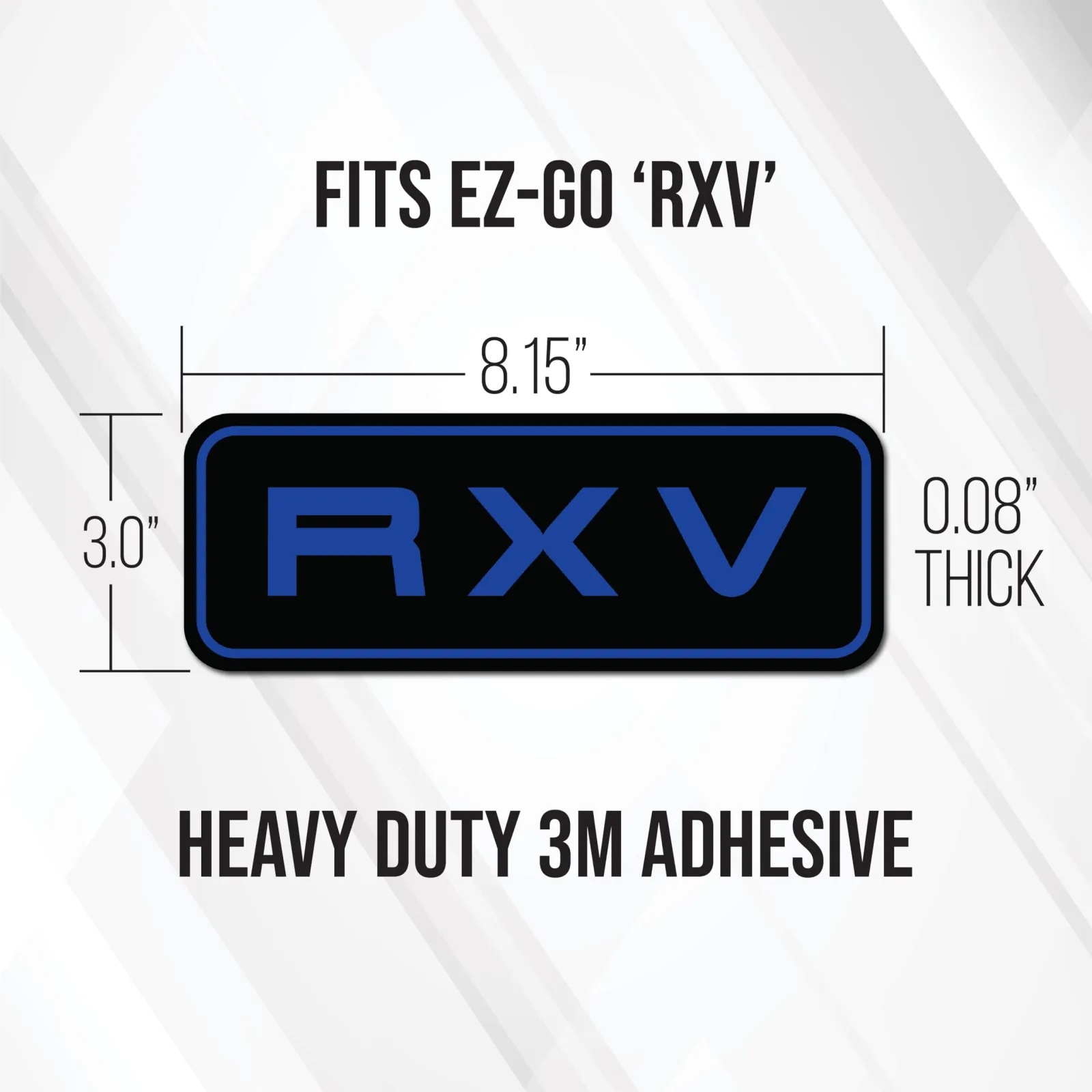 Gimme Golf USA E-Z-GO RXV Front Name Plate image 4