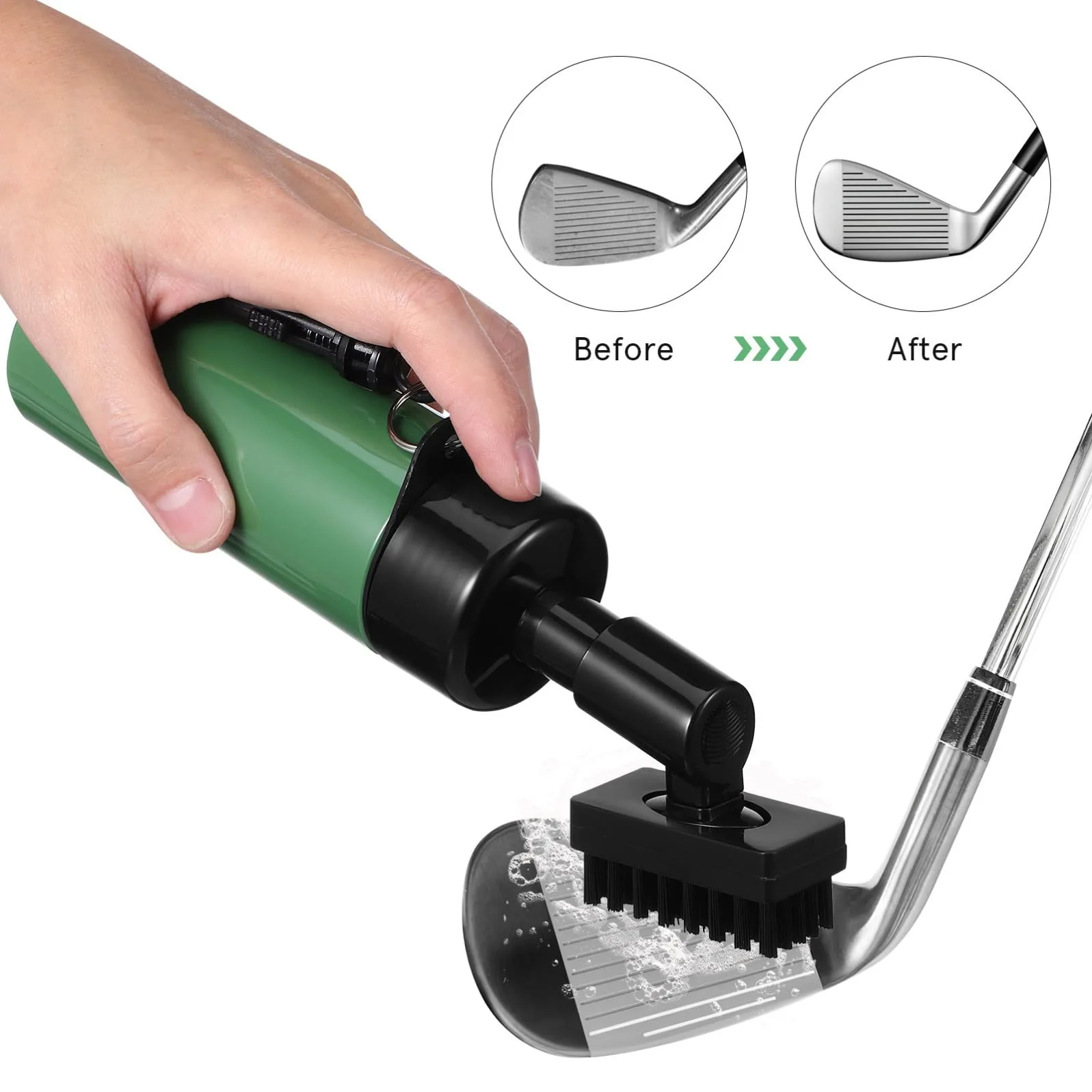 NOLITOY Golf Club Cleaning Brush Kit with Pump Bottle — 5JVO7LU3H05T04E04UDJ6QN image 3