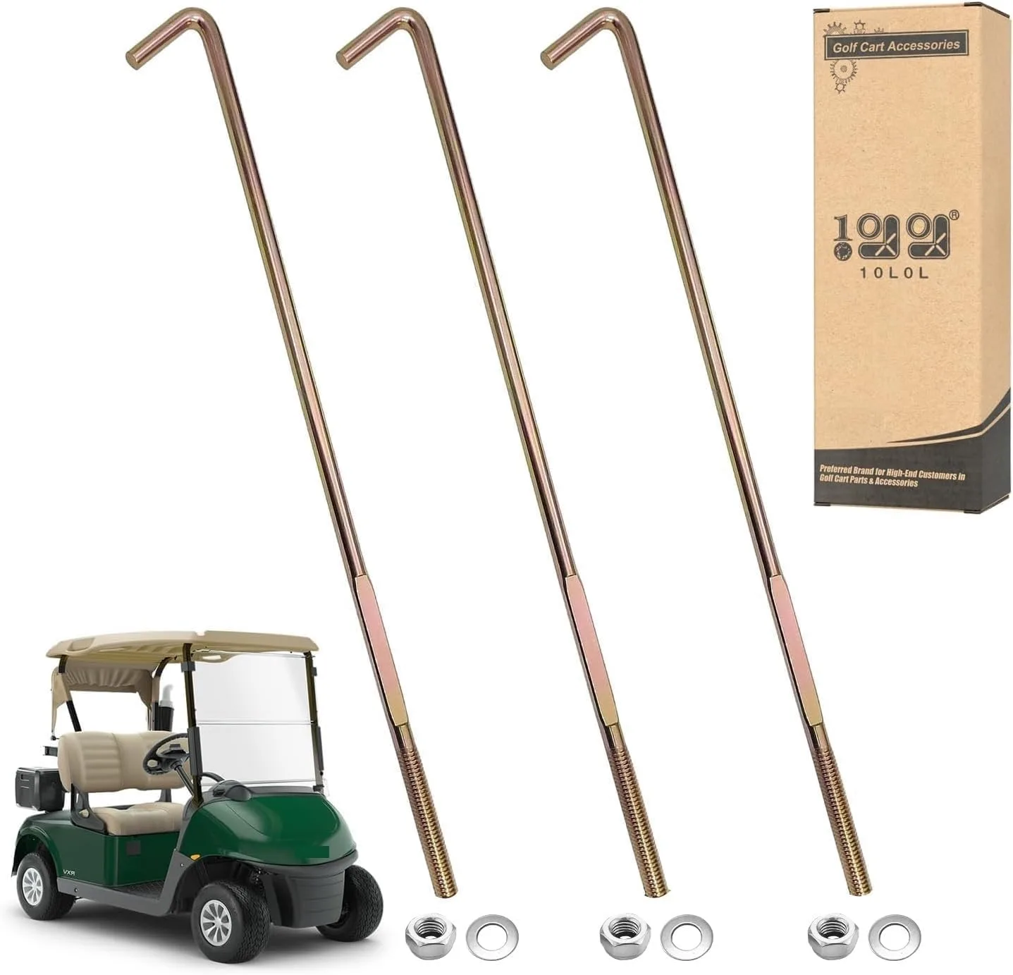 10L0L Battery Hold-Down Rod Kit for E-Z-GO RXV