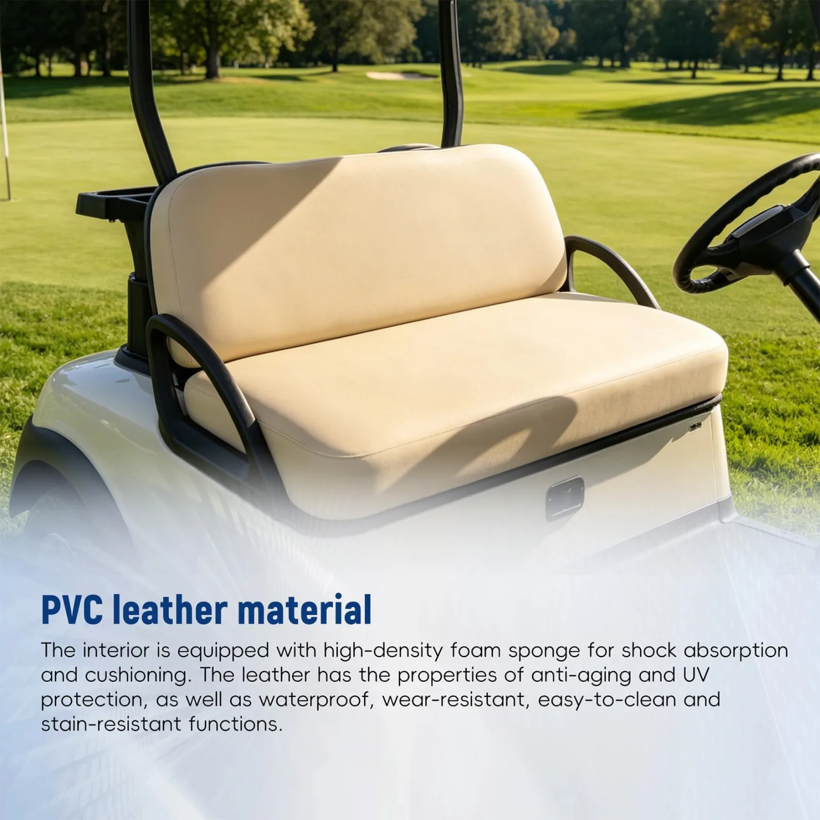 waltyotur Front Seat Bottom Assembly for Club Car Precedent 2004-Up image 3