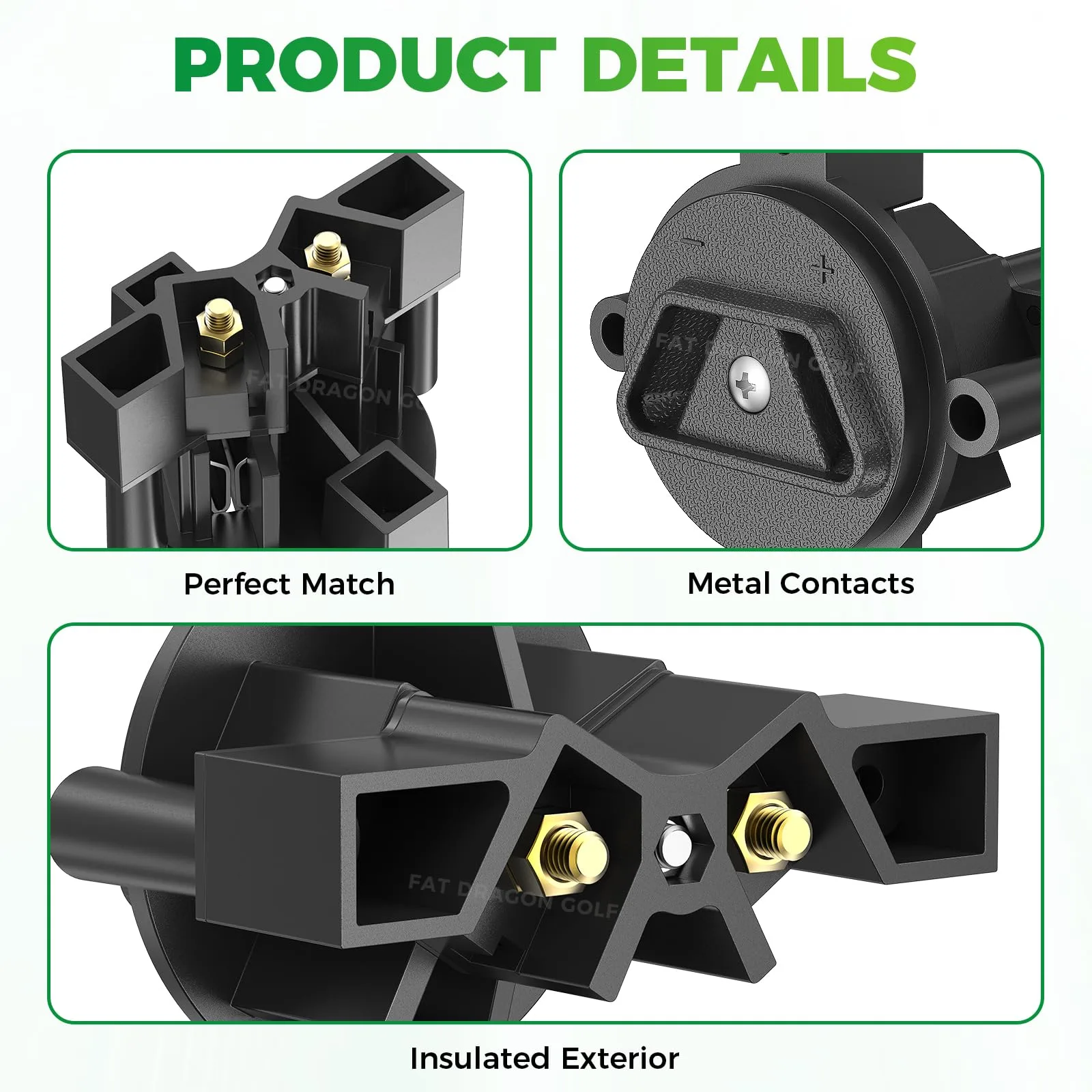 Panglong FDG-046 36V Golf Cart Charger Plug Receptacle image 2