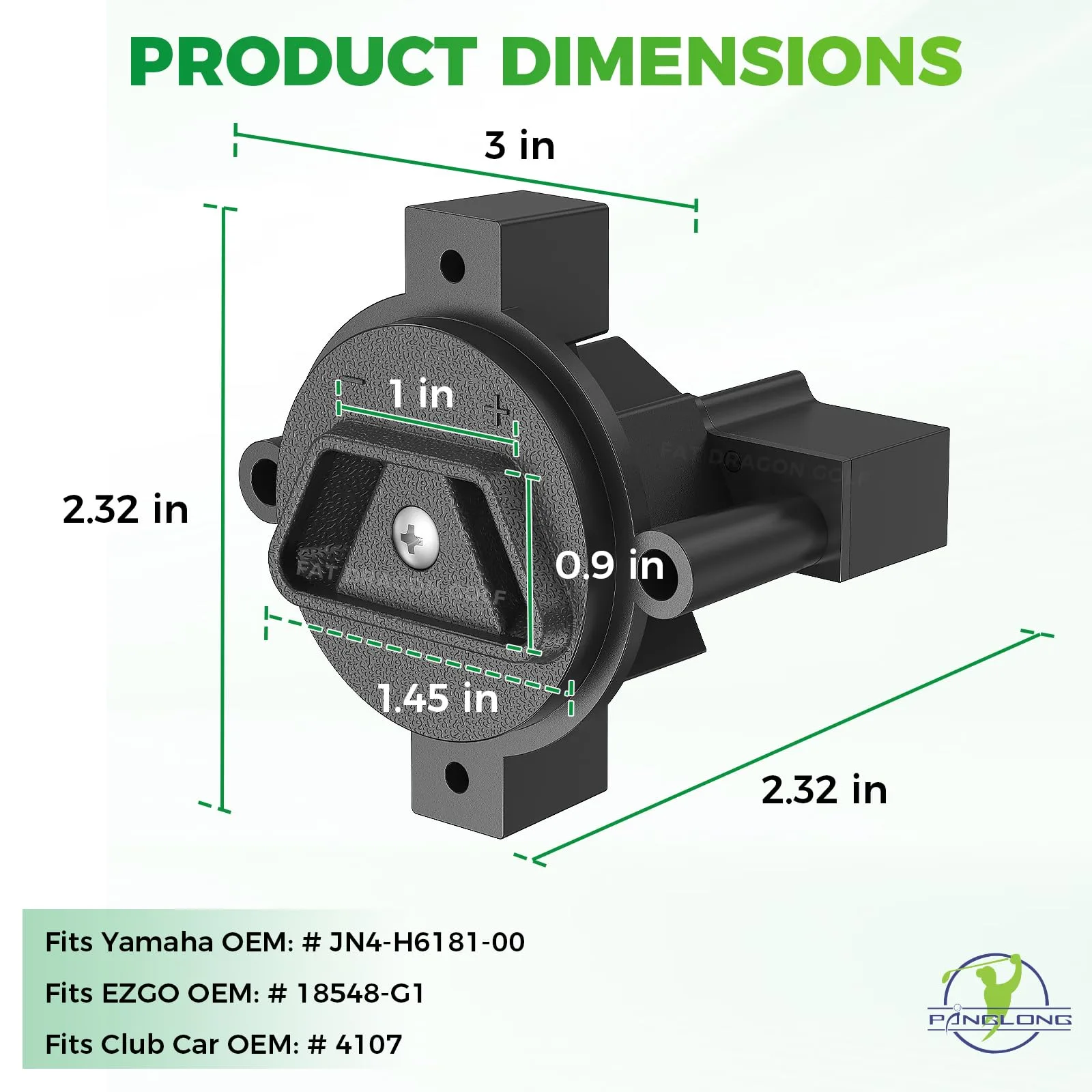 Panglong FDG-046 36V Golf Cart Charger Plug Receptacle image 4