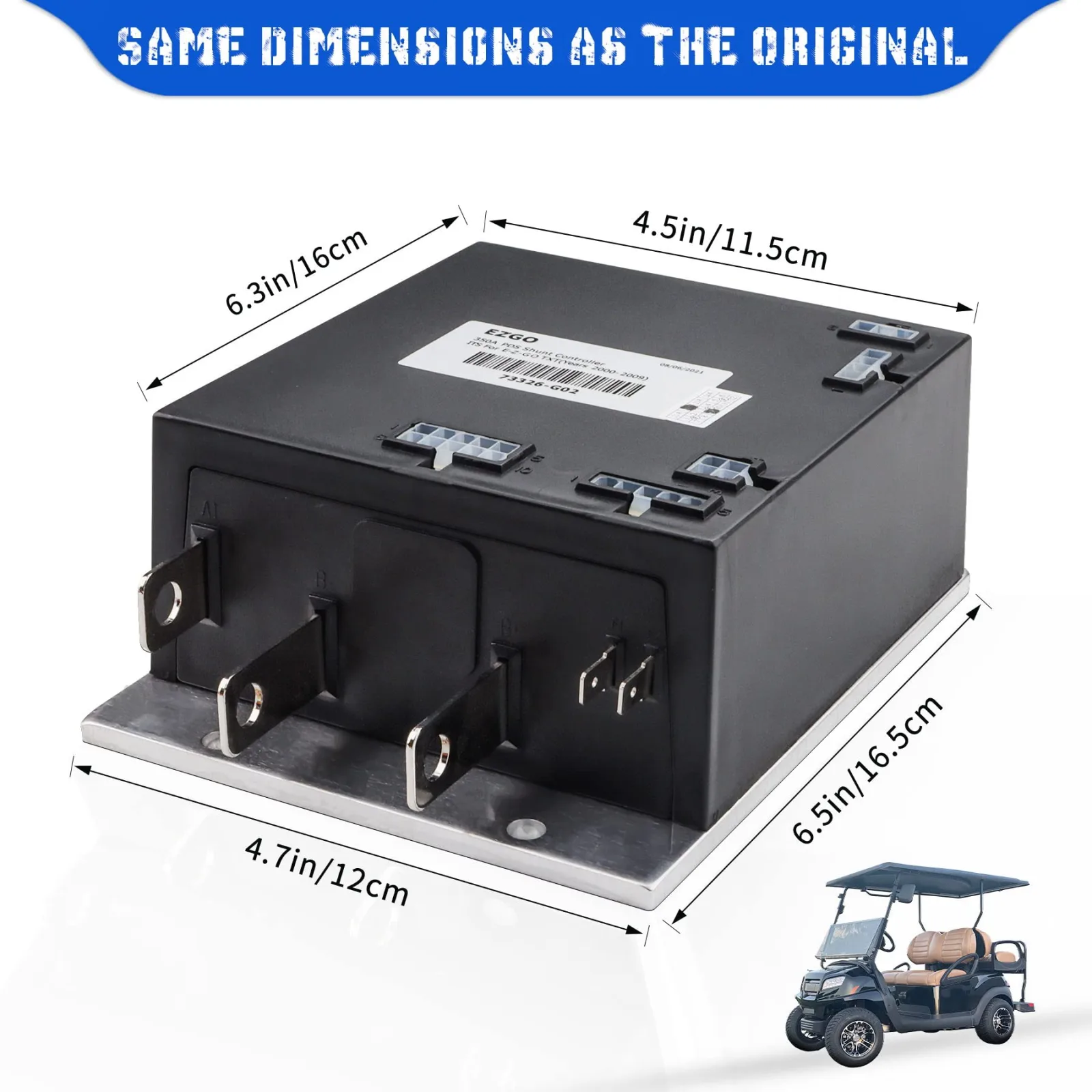 Cotether 36V 350A Controller for E-Z-GO TXT Golf Cart image 4