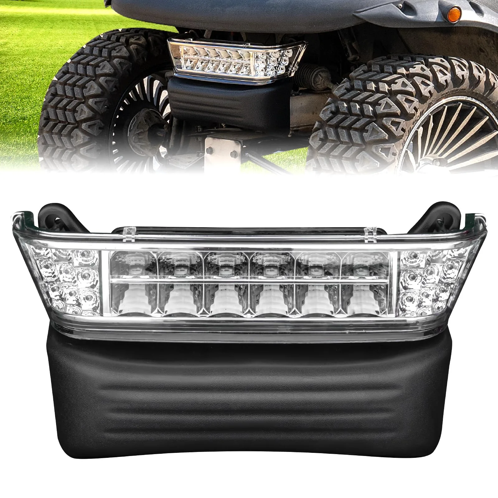 NOKINS LED Headlight and Bumper Kit for Club Car Precedent